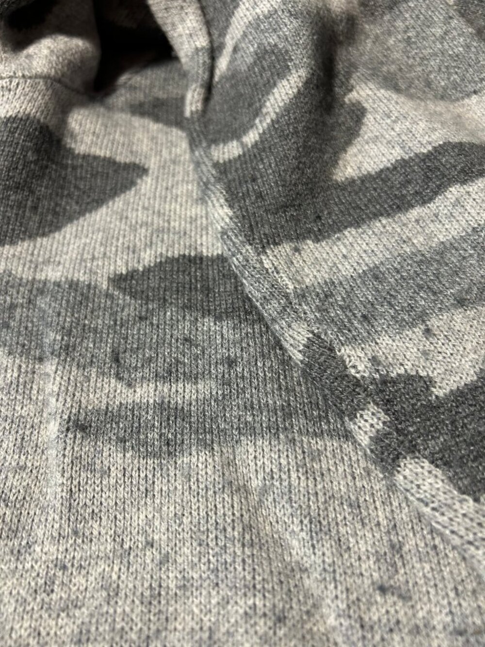 Womens Splendid Grey Charcoal (Item- 36) Camo Wool Cashmere Blend Cardigan L - Picture 10 of 11